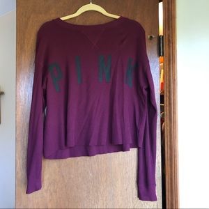victoria’s secret pink xs maroon shirt